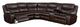 Furniture of America® Gatria 5-Piece Brown Manual Reclining L-Shaped Sectional-0