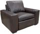 Mayo Furniture Customizable Leather Large Track Arm Power Recliner Chair-0