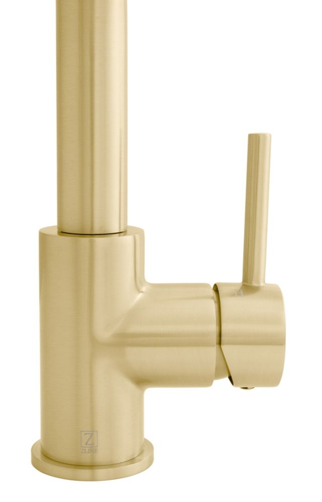 ZLINE Autograph Edition Champagne Bronze Dante Pull Down Single Handle Kitchen Faucet-3