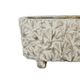 A & B Home Gray Footed Planter with Patterns-3
