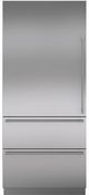 Sub-Zero® 36" Stainless Steel Integrated Tall Door Panel with Tubular Handle-1