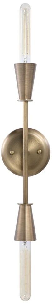 Renwil® Mariana Dark Antique Brushed Brass Wall Sconce-2