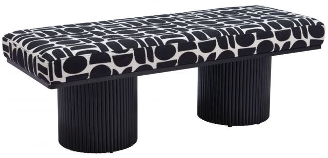 Zuo® Modern Botoia Black/White Bench-0
