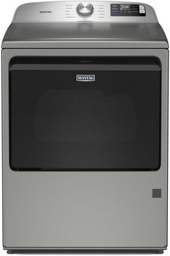 Maytag® 7.4 Cu. Ft. Classic Silver Gas Dryer with Extra Power and Advanced Moisture Sensing