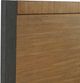 Elements International Breckenridge Black/Oak Queen Bed-1