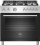 Bertazzoni Master Series 36" Matte Black Free Standing Gas Range-0