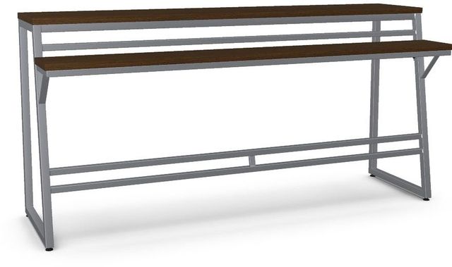 Amisco Customizable Crawford Walnut Veneer Console Table-0