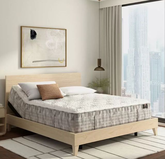 King Koil® Intimate Culver 15.25” Wrapped Coil Medium Euro Top Split Head King Mattress-1