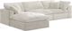 Meridian Furniture Cozy 4-Piece Cream 119" Modular Sectional-1