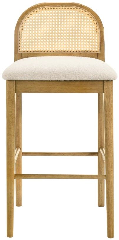 Armen Living Lucio Amber Glow/White Barstool-2