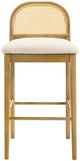 Armen Living Lucio Amber Glow/White Barstool-2