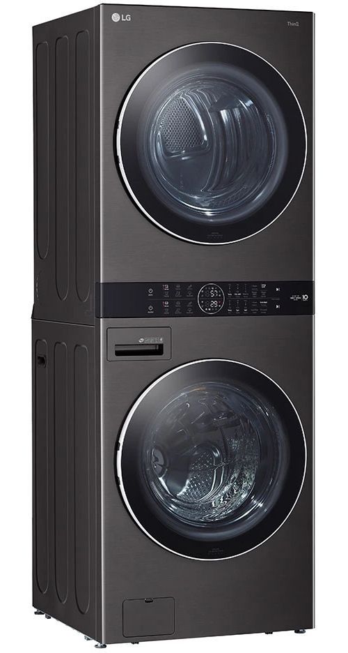 LG WashTower™ Black Steel Electric Laundry Center, 4.5 Cu. Ft. Washer, 7.4 Cu. Ft. Dryer-2