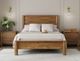 International Furniture Direct Olimpia Natural Queen Panel Bed-1