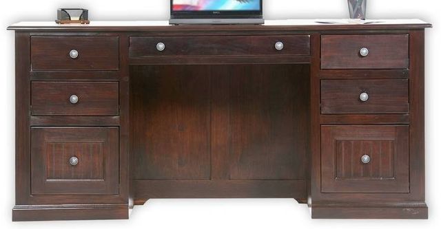 American Heartland Manufacturing Poplar Double Pedestal Desk-0