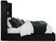 Signature Design by Ashley® Agrander Black Queen Upholstered Panel Bed-3