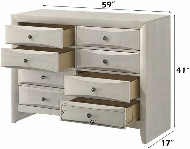 ACME Furniture Ramondi Antique White Dresser-2