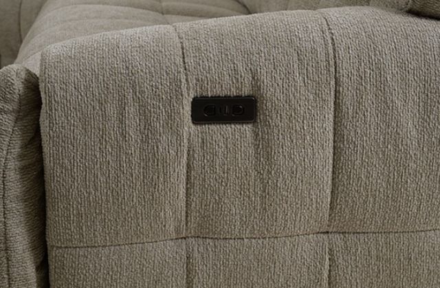 Furniture of America® Southwold 6-Piece Beige Power Reclining Sectional-3