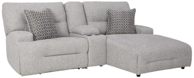 Signature Design by Ashley® Acklen Place 3-Piece Pewter Right-Arm Facing Power Reclining Sectional Sofa and Chaise-0