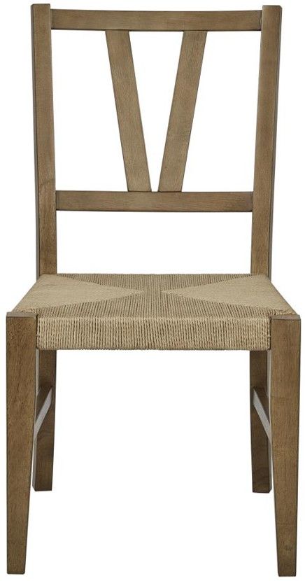 Bernards Tarrington Almond Slat Back Side Chair with Cushion-3