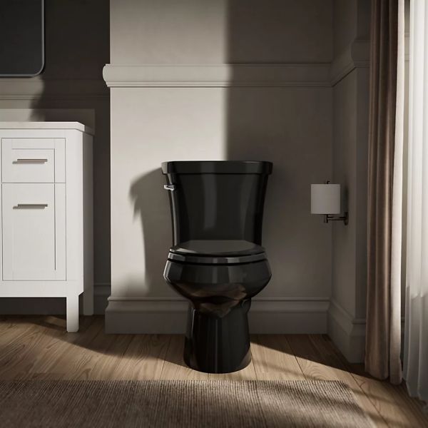 KOHLER® Wellworth® Black 2-Piece Elongated Toilet, 1.28 Gpf-3