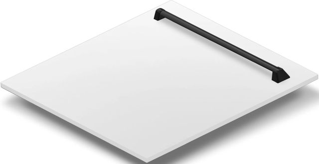 ZLINE Autograph Edition 24" White Matte Dishwasher Panel-2