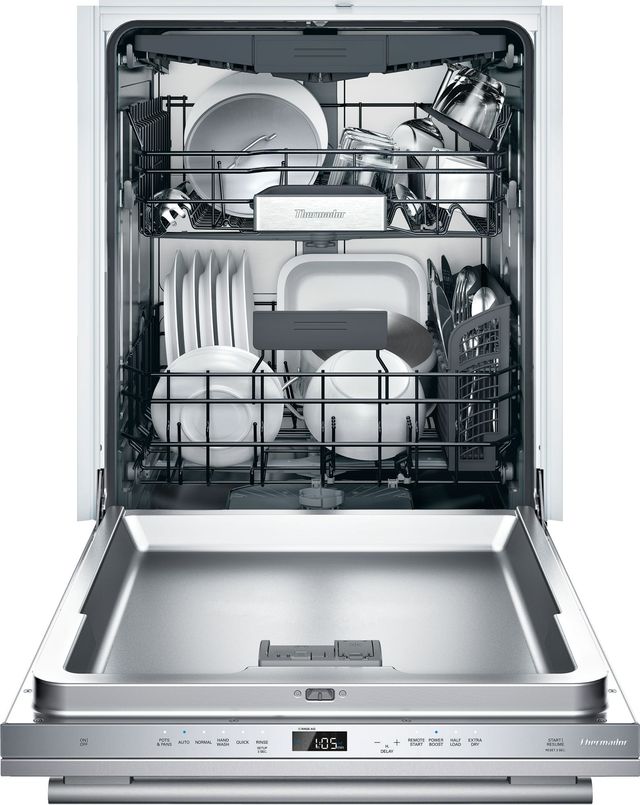Thermador® Masterpiece® Emerald® 24" Stainless Steel Built In Dishwasher-3