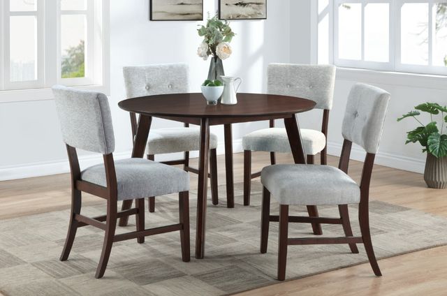 New Classic® Home Furnishings Tioga Gray Upholstered Dining Side Chair-1