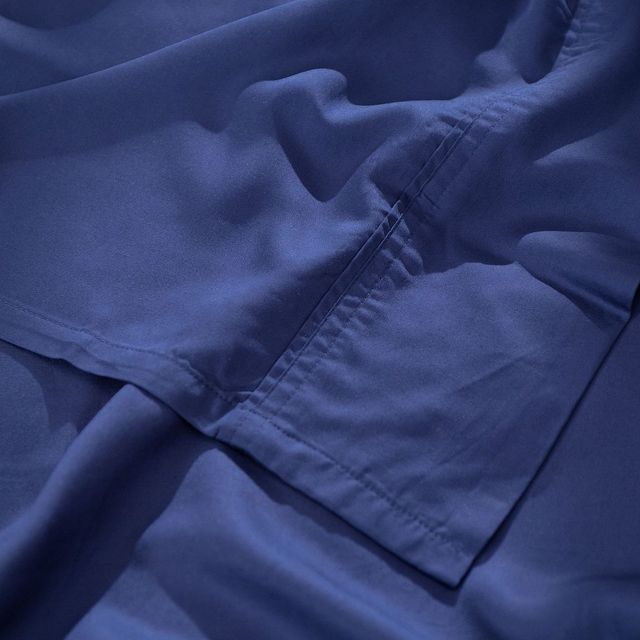 Hush Iced 4-Piece Navy Bamboo Cooling Twin XL Sheets and Pillowcase Set-2