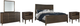 Signature Design by Ashley® Kisper 5-Piece Brown California King Panel Bed Set-0