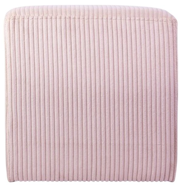 Meridian Furniture Roy Pink Square Ottoman-2