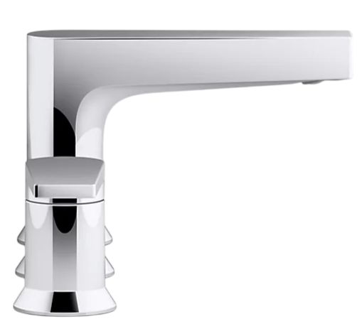 KOHLER® Taut® Vibrant Brushed Moderne Brass Widespread Bathroom Sink Faucet-1