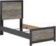 Signature Design by Ashley® Broachmyn Black/Gray Twin Panel Bed-5