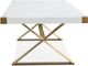 TOV Furniture Adeline White Laquer Dining Table-3