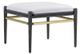 Currey & Company Visby Muslin Cerused Black/Brushed Brass Ottoman-0