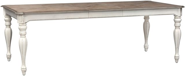 Liberty Furniture Magnolia Manor 5-Piece Antique White/Weathered Bark Dining Table Set-1