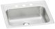 Elkay Celebrity® Brushed Satin 3-Hole Single Bowl Drop-in Bathroom Sink-0
