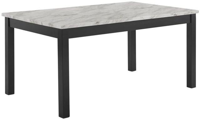 New Classic® Home Furnishings Celeste Black Desk with Gray Mable Top -1