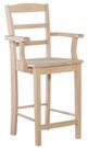 John Thomas Furniture® Customizable Select Madrid 24" Counter Arm Stool-0