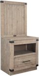 aspenhome® Foundry Weathered Stone Nightstand-2