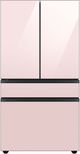 Samsung Bespoke 36" Pink Glass French Door Refrigerator Bottom Panel-1