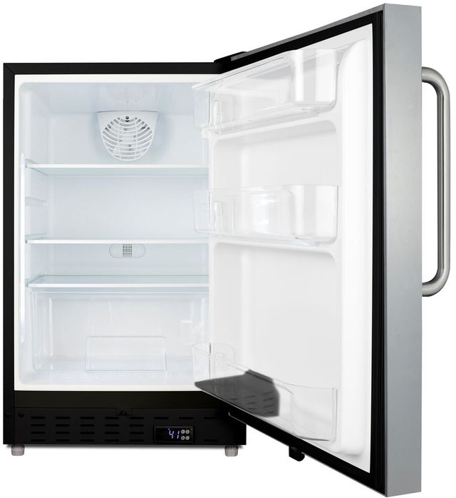 Summit® 3.5 Cu. Ft. Stainless Steel Under The Counter Refrigerator-1