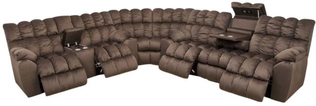 Franklin™ Brayden 3-Piece Alibaba Umber L-Shape Manual Reclining Sectional-1
