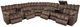 Franklin™ Brayden 3-Piece Alibaba Umber L-Shape Manual Reclining Sectional-1