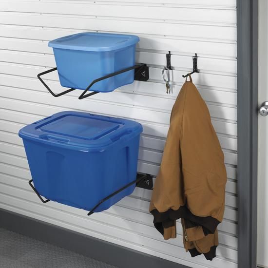 Gladiator® Set of 2 Granite Storage Bin Holder Hooks-1