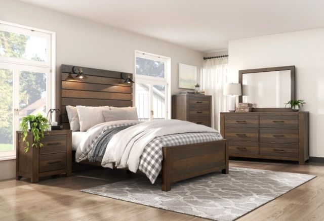 Mazin Furniture Conway Antique Brown Dresser-3