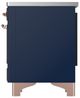 Ilve® Majestic III 40" Midnight Blue Pro Style Induction Range with Triple Glass Door and Copper Trim-4