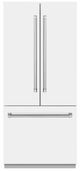 ZLINE 36" 19.6 Cu. Ft. White Matte Built-In French Door Refrigerator with Graphite Gray Interior-0