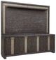 Parker House® Ascent Dark Chocolate TV Console with Hutch and Back Panel-0