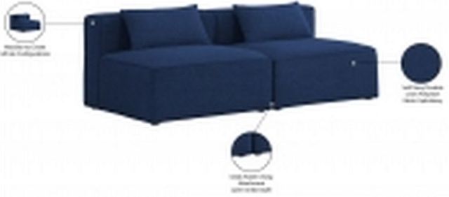 Meridian Furniture Cube Navy Modular Sofa-3