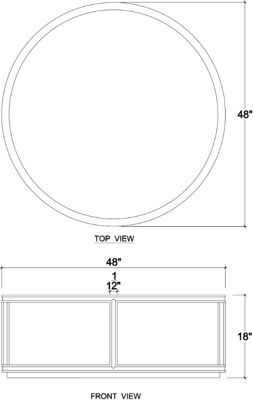 Bramble Customizable Cohan Round Coffee Table-1